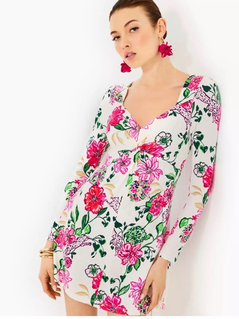 Lilly Pulitzer Anne skirted Romper Coconut Safari Sanctuary